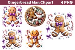 Gingerbread Man Clipart PNG Product Image 1