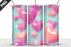 Valentines Love Skinny Tumbler PNG Wrap| Valentines Tumbler Product Image 3