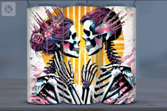 4 Skeleton Lovers Tumbler Wrap Sublimations, 20 oz Product Image 3