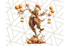 Autumn Circus Performers Clipart Vintage Characters PNG Product Image 2