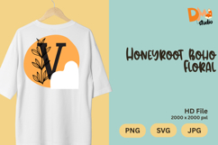Honeyroot Boho Floral Monogram Product Image 1
