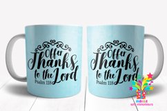 Offer Thanks to the Lord Mug Sublimation Design / mug wrap Product Image 1