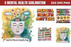 Mental Health Sublimation PNG Product Image 1