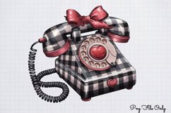 Red Black Glitter Plaid Clipart PNG Product Image 1