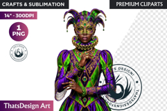 Mardi Gras Carnival Masquerade Clipart PNG scrapbooking Product Image 1