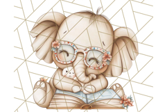 Bookish Animals PNG Clipart with Cozy Reading Elements Product Image 2