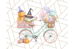 Pastel Halloween Town PNG Clipart, Spooky Shops &amp; Homes Png Product Image 2