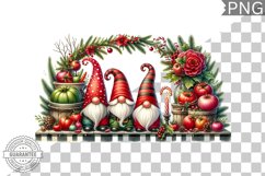Christmas Gnome Sublimation - Clipart PNG Design Product Image 1