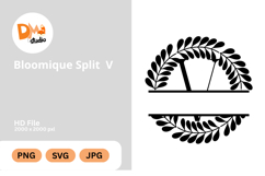 Bloomique Split Monogram Product Image 1