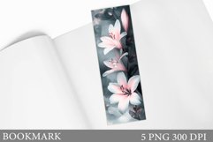 Flowers Bookmark Design. Floral Bookmark Sublimation Product Image 1