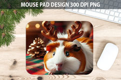 Christmas Mouse Pad Sublimation - Animal PNG Design Product Image 1
