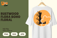 Rustwood Flora Boho Floral Monogram Product Image 1