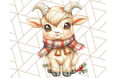 Vintage Christmas Clipart PNG, Cute Animals Holiday Elements Product Image 2