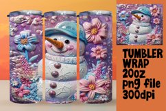 Beach Breeze: Christmas Snowman Sublimation Product Image 1