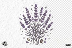 Summer Lavender Meadow Clipart Product Image 1