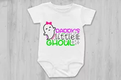 Daddy's Little Ghoul Svg, Halloween Svg, Ghost Svg, Spooky. Product Image 2