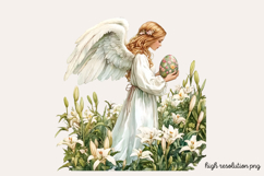 Christian Easter Watercolor Clipart PNG Product Image 1