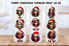 Funny christmas characters Tumbler Wraps|BUNDLE PNG. Product Image 22