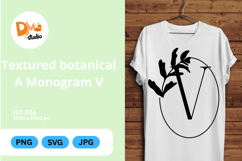 Textured Botanical Monogram Product Image 1