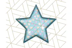 Cute Puffy Star Clipart PNG, 3D Glossy Pastel Stars Clip Art Product Image 2