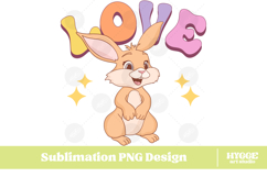 Easter Bunny Sublimation PNG Chick Farm Hip Hop Spring Joy Product Image 1