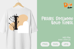 Prairie Rosewood Boho Floral Monogram Product Image 1
