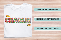 Back to School Alphabet png, letters doodle, school clipart Product Image 3