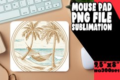 Sublimation Landscape Mouse Pad PNG Product Image 1