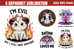 Cute Baphomet Sublimation Bundle Product Image 3