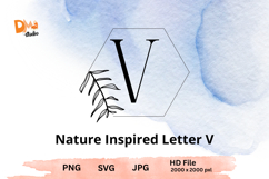 Nature Inspired Letter - Monogram Botanical Alphabet Product Image 1