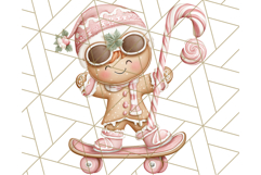 Gingerbread People Clipart, Cute Cookie PNG Illustrations Product Image 2