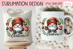 Merry Christmas PNG sublimation | Christmas gnome shirt PNG Product Image 3
