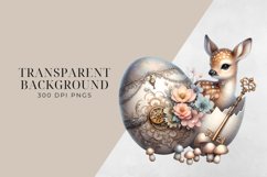 Elegant Easter egg Clipart BUNDLE PNG. Product Image 2