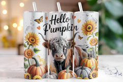 Hello Pumpkin Tumbler Wrap | Sublimation | Tumblers Product Image 1