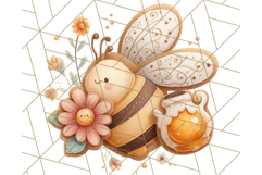 Summer Cookie Png, Bee, Butterfly &amp; Flower Cookie Clipart Product Image 2