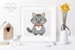 Cardstock ideas / Cat Cricut / Cat layered paper cut Product Image 2