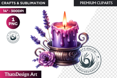 Lavender Clipart PNG, French Country Botanical sublimation Product Image 1