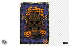 Distressed Vintage Halloween Design Clipart Product Image 1