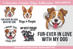 Sarcastic Cartoon Dogs Sublimation Bundle PNG Product Image 2