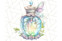 Gothic Fairy &amp; Potion Clipart, Dark Fantasy PNG Printable Product Image 2