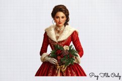 Victorian Christmas Sublimation Clipart PNG Product Image 1