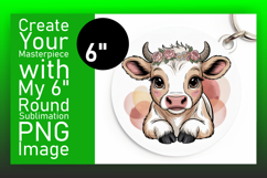 Trendy Round Design for Sublimation , Valenines Animals Product Image 1