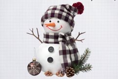 Black White Plaid Christmas PNG Product Image 1