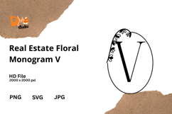Real Estate Floral Monogram Product Image 1
