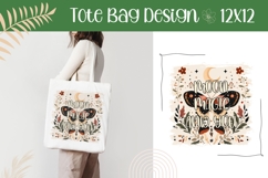 Cartoon Moth PNG, Moon Magic and You PNG, Moon PNG Product Image 1