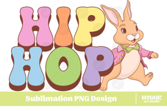 Easter Sublimation PNG Bundle Bunny Chick Farm Hip Hop Joy Product Image 7