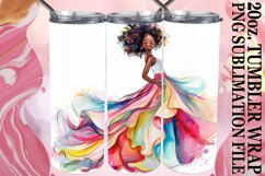 Ethereal Watercolor Wedding Tumbler Art: Sublimation Charm Product Image 1