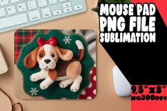 Bright MOUSE PAD Sublimation Art, Holiday Pets Product Image 1