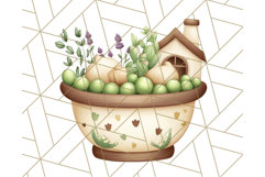 Cottagecore Kitchen Chicken Clipart PNG, Fairytale Style Product Image 2