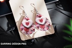 Valentines Day Teardrop Sublimation- Valentines Day Earring Product Image 1
